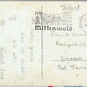 66625 - GERMANY - POSTAL HISTORY - Postmark on POSTCARD: MUSIC 1939 Guitar