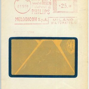 66613 - ITALY - POSTAL HISTORY -  MECHANICAL Postmark on COVER -  MUSIC  1959