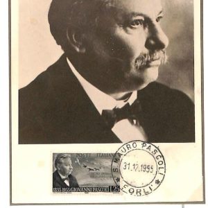 90014 - ITALY - Postal History - FDC  MAXIMUM CARD - 1955 Giovanni PASCOLI