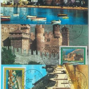 83575 -  ITALY - Postal History - Set of 3  MAXIMUM CARDS - ARCHITECTURE 1976