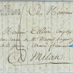 76138 - FRANCE - Postal History - PREPHILATELIC Cover: St Nicolas La Meurte 1806