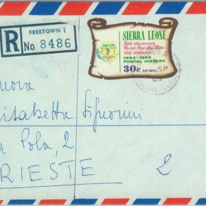 83821 - Sierra Leone - Self-Adhesive stamps on COVER 1969  DIAMONDS music MAPS