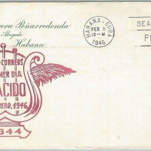 73998 - HAVANA -   FDC COVER  1946 - MUSIC Law