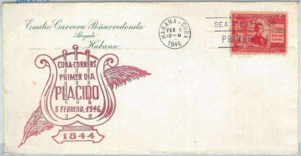 73998 - HAVANA -   FDC COVER  1946 - MUSIC Law