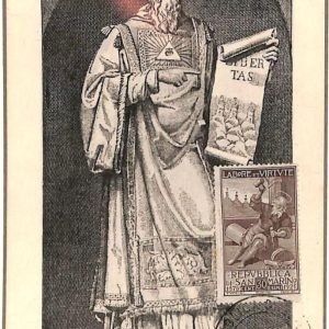 90083 -  SAN MARINO - Postal History -  MAXIMUM CARD -  SAINT Religion 1948