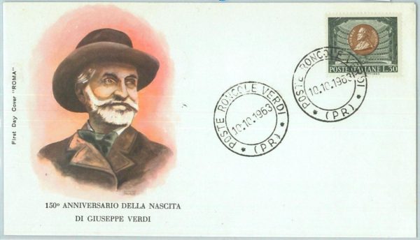 67264 - ITALY  - Postal History -  FDC COVER  -  MUSIC 1963 Verdi