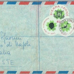 83827 - Sierra Leone - Self-Adhesive stamps on COVER 1970 Osaka Expo DIAMONDS
