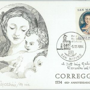 77700  -   SAN MARINO  -   MAXIMUM CARD 1984 -  ART Correggio