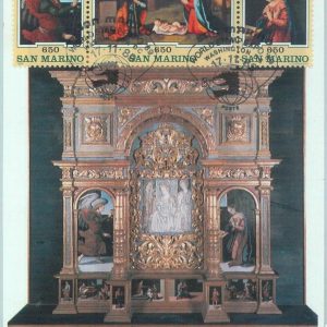 83602 - SAN MARINO - Postal History - MAXIMUM CARD - Art RELIGION  1989