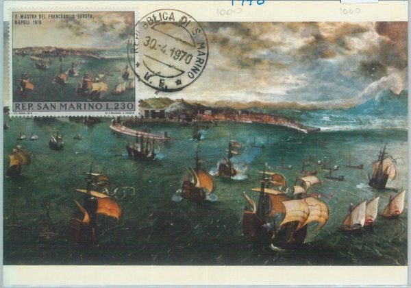 81239 - SAN MARINO - Postal History -  MAXIMUM Card  - ART  boats  1970