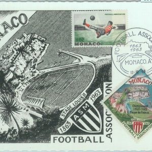 83625 - MONACO  - Postal History - MAXIMUM CARD - SPORT Football 1963