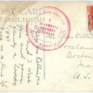 93700 - DUTCH INDIES Indonesia - POSTAL HISTORY - CENSORED Postcard PALEMBANG