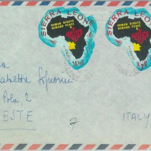 83822 - Sierra Leone - Self-Adhesive stamps on COVER 1969  maps HUMAN RIGHTS