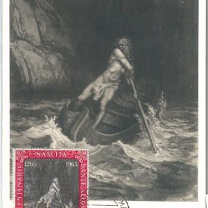 72677 -  SAN MARINO -  Postal History -   MAXIMUM CARD - Litterature DANTE  1965