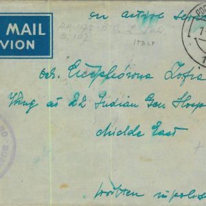 95365 - ITALY - POSTAL HISTORY - COVER to INDIA - POLISH TROOPS Anders Army 1944