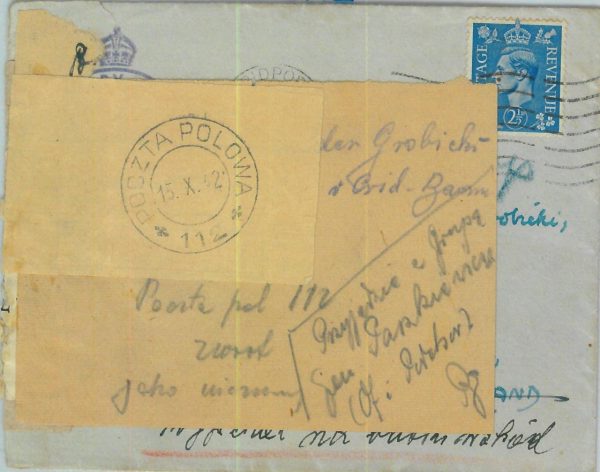 95360 - GB - POSTAL HISTORY - Cover from POLISH TROOPS West 1942 - REDIRECTED