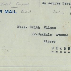 95338 - GB  - POSTAL HISTORY - Cover from POLISH TROOPS in Hamburg GERMANY 1945