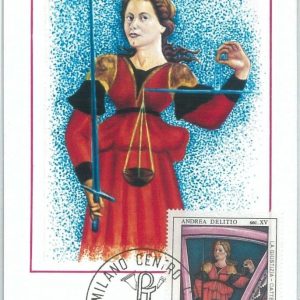 72666 - ITALY - Postal History - FDC MAXIMUM CARD - ART Delitio LAW Justice 1977