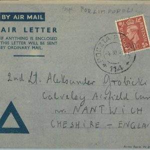 95368 - ITALY - POSTAL HISTORY - COVER to GB - POLISH TROOPS Anders Army 1947