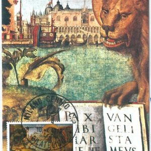 72659 - ITALY - Postal History - FDC MAXIMUM CARD -  ART  VENEZIA 1973 Lion