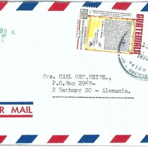 72909 -  GUATEMALA - Postal History -  Cover to Germany -  ARCHEOLOGY   - 1978