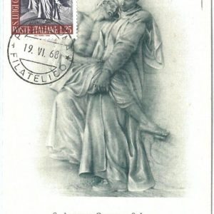 72650 - ITALY - Postal History - MAXIMUM CARD -  ART Religion LUIGI GONZAGA 1968