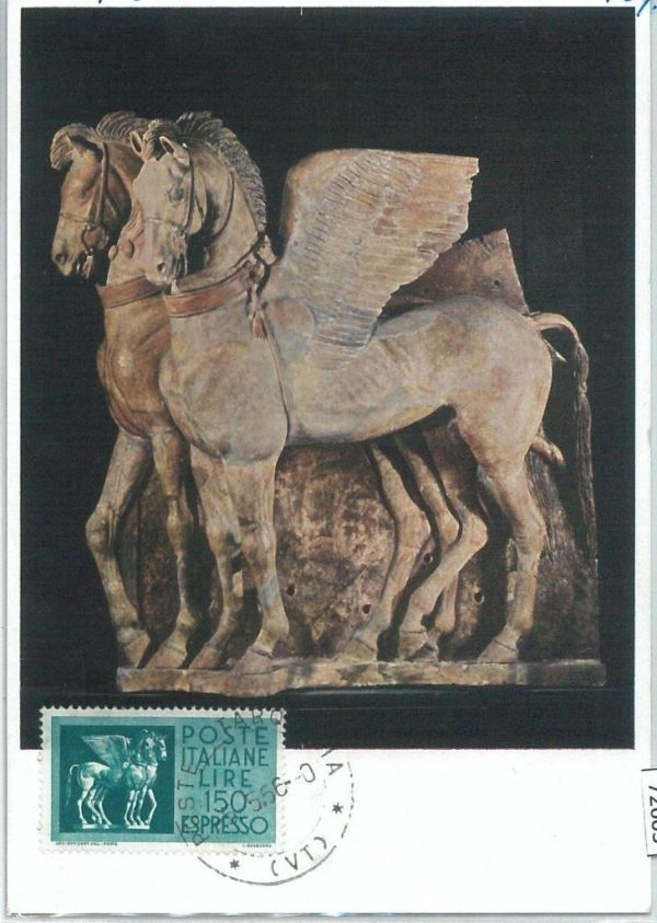 72603 - ITALY - Postal History - MAXIMUM CARD -  ART Architecture MITHOLOGY 1956