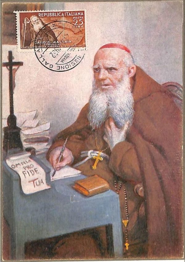 90056 - ITALY - Postal History - FDC MAXIMUM CARD 1952 Cardinal MASSAIA maps