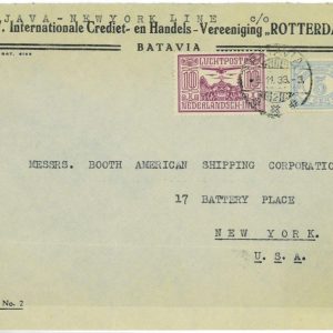 93687 - DUTCH INDIES Indonesia - POSTAL HISTORY - Airmail  COVER to USA  1933