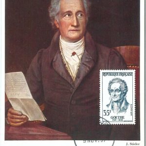 72724 -  FRANCE - Postal History -  MAXIMUM CARD - LITERATURE Goethe 1957
