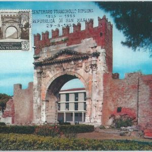72680 -  SAN MARINO -  Postal History -   MAXIMUM CARD - ARCHITECTURE  1959