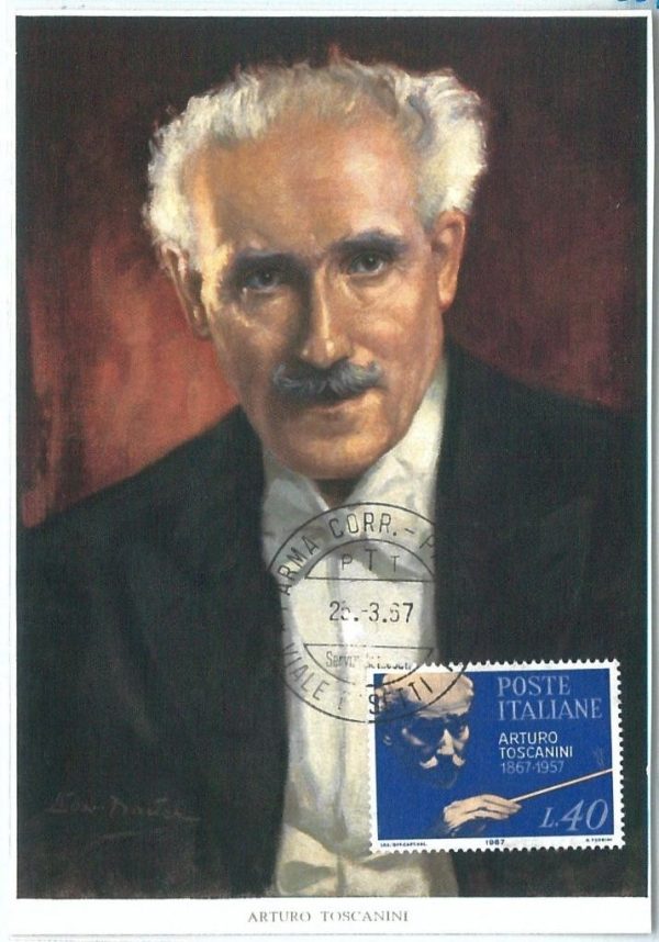72642 - ITALY - Postal History - MAXIMUM CARD -  MUSIC Toscanini