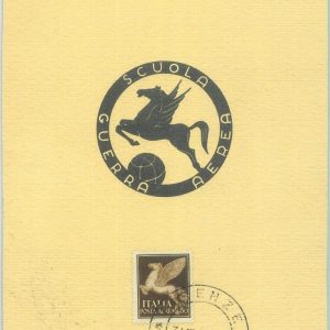89857 - ITALY - Postal History - MAXIMUM CARD - 1949 Military AIR WAR SCHOOL