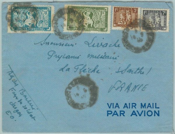 67322 -  FRENCH COLONIES: Indochine - Postal History - AIRMAIL COVER  1945