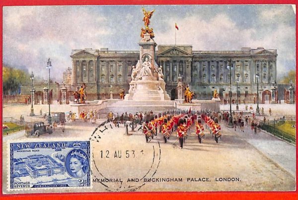 aa3317 - NEW ZEALAND  - POSTAL HISTORY - Maximum  Card 1953   ARCHITECTURE