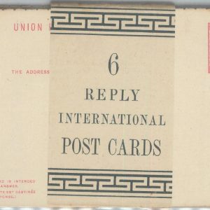 82642 - SIERRA LEONE -  STATIONERY CARD H & G # 3 block of 6 w/ ORIGINAL BAND!