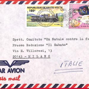 aa3919 - Haute VOLTA  / Burkina Faso - POSTAL HISTORY -  AIRMAIL COVER 1985