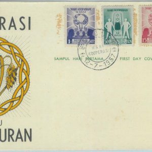 84679 - INDONESIA - POSTAL HISTORY -  FDC COVER  1957