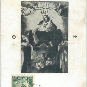 72710 -  MALTA -  Postal History -   MAXIMUM CARD - RELIGION  1951