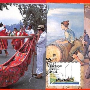 aa3293 - PORTUGAL Madeira - Postal History - 4 MAXIMUM CARD 1984 Transport BOAT