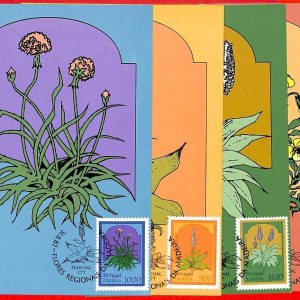 aa3254 - PORTUGAL Madeira - Postal History - 4  MAXIMUM CARD 1984   FLOWERS