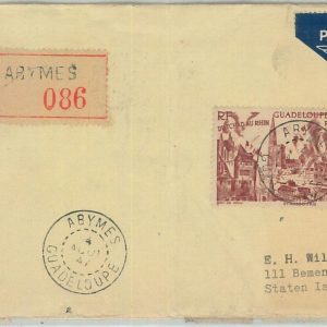 77359 - GUADELUPE - POSTAL HISTORY -  Registered COVER from ABYMES  1947