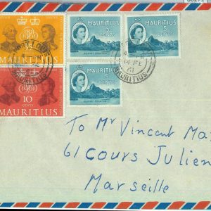 86271 -  MAURITIUS  - POSTAL HISTORY  - Airmail COVER  to FRANCE  1961