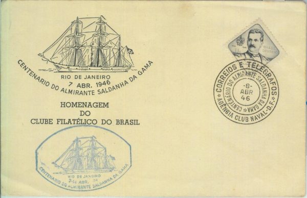 87307 - BRAZIL- Postal History -  FDC COVER 1946 - MILITARY Navy SHIP boat