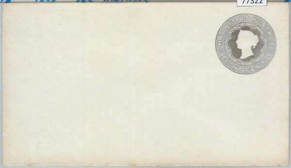 77322 - MAURITIUS -   POSTAL STATIONERY  COVER - Higgings & Gage # 13