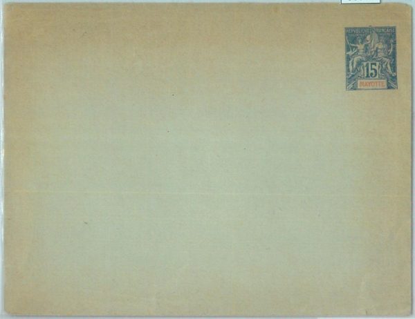86360 - MAYOTTE - Postal History -  STATIONERY COVER - H & G  # 2c