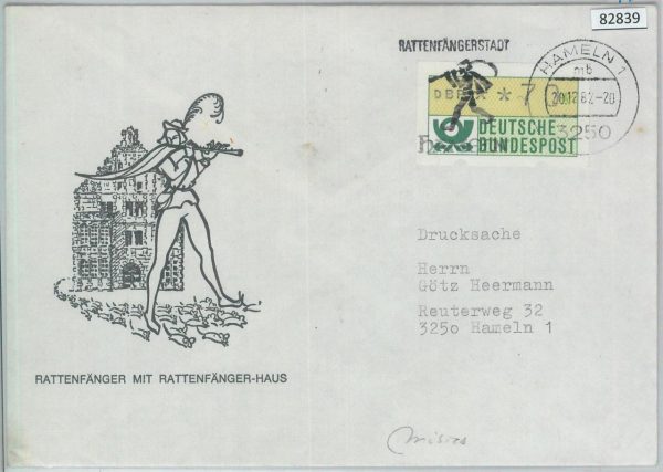 82839 - GERMANY - Postal History - FRAMA LABEL COVERS:  Music litterature HAMELN