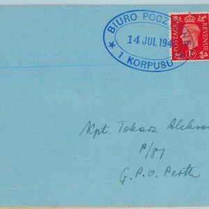 95326 - GB - POSTAL HISTORY -  Set of 2 COVERS - POLISH TROOPS West I Corps 1941