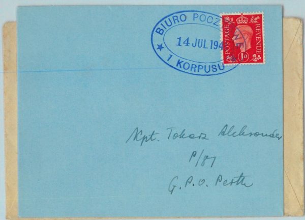 95326 - GB - POSTAL HISTORY -  Set of 2 COVERS - POLISH TROOPS West I Corps 1941