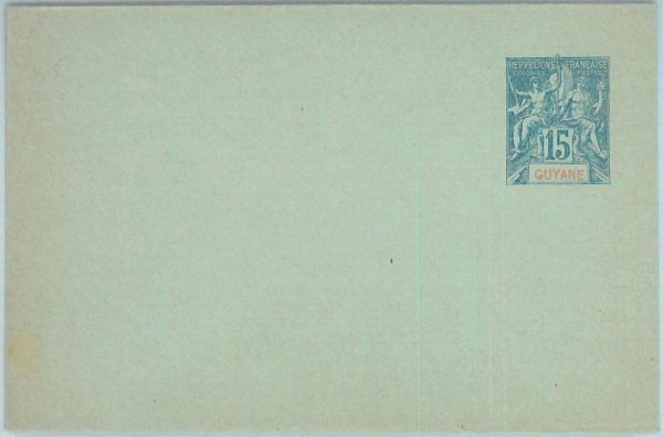 88893 - French GUYANE - POSTAL HISTORY - Stationery Cover  H & G # 2a  TYP a